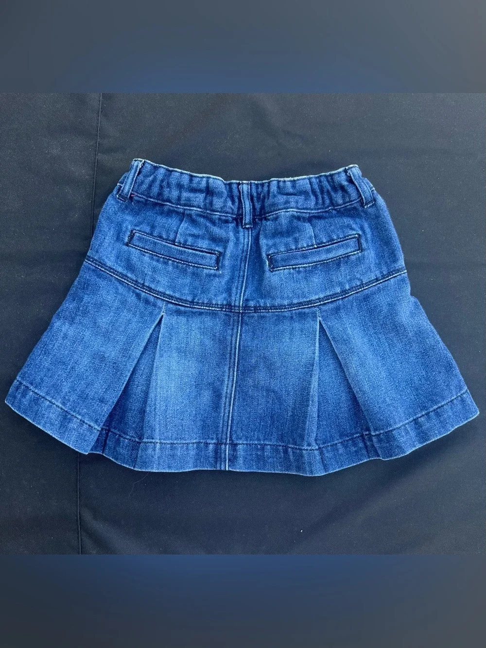 GapKids 1969 Dark Wash Denim Mini Skirt Girls Size 6 Regular A-Line